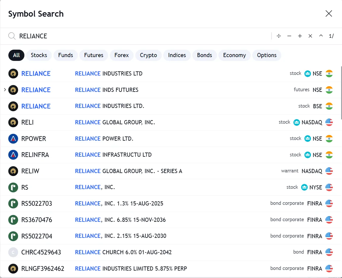 2. Symbol Search — The Fastest Way to Navigate