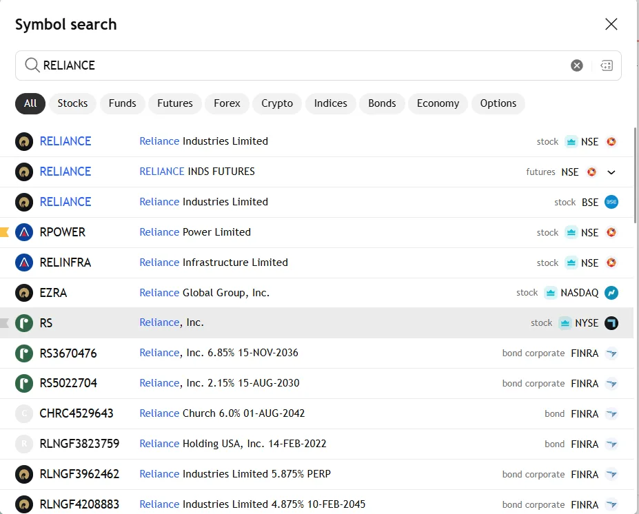 1. Symbol Search & The Universal Command Center